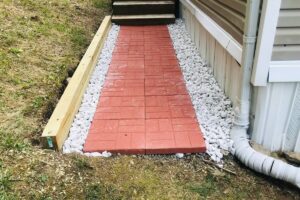 Patio Block Drainage & Walkway